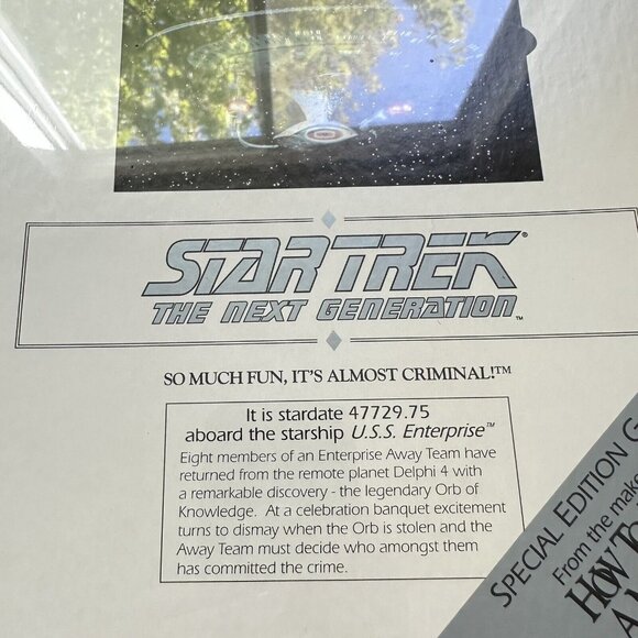 How to Host A Mystery: Star Trek The Next Generation  1992 Special Ed - Sealed - Picture 9 of 11